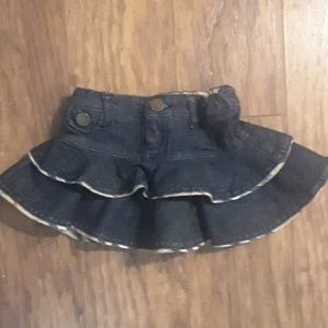 Burberry Denim Skirt Size 6 mo